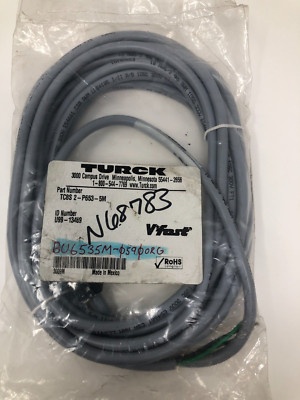 Turck TC8S 2-P653-5M U99-13489 Cordset Male Right Angle to Bare