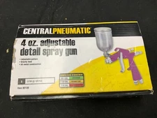 Central Pneumatic 4oz Adjustable Detail Spray Gun ~Gravity Feed~ Item #92126