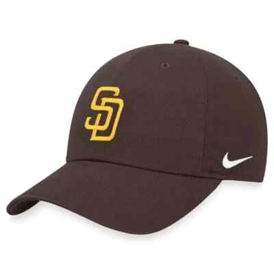San Diego Padres Nike Logo Heritage 86 Adjustable Hat Men's H86 SD Strapback MLB