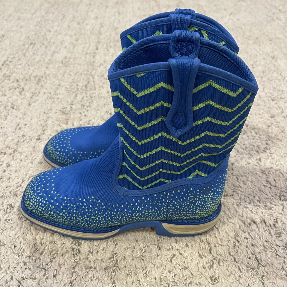 Botas de Vaquero Laredo Niños Ziggy Perform Air - Puntera Cuadrada Talla 3 Unisex Azul Verde Foto 3 de 4