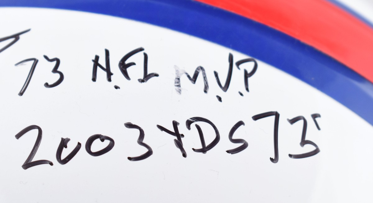 O.J. Simpson Autographed Bills F/S Authentic Helmet 5 O.J. Simpson Autographed Bills F/S Authentic Helmet 5