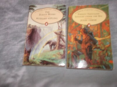 Penguin: R Kipling The Jungle Book + Verne Twenty Thousand Leagues under the sea