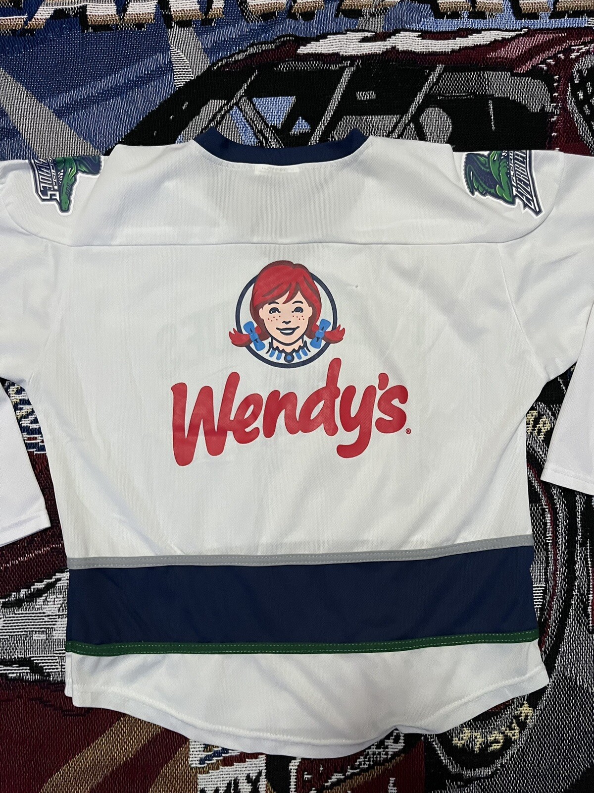 Florida Everblades Youth Hockey Jersey Lot Youth XL White Green Promos