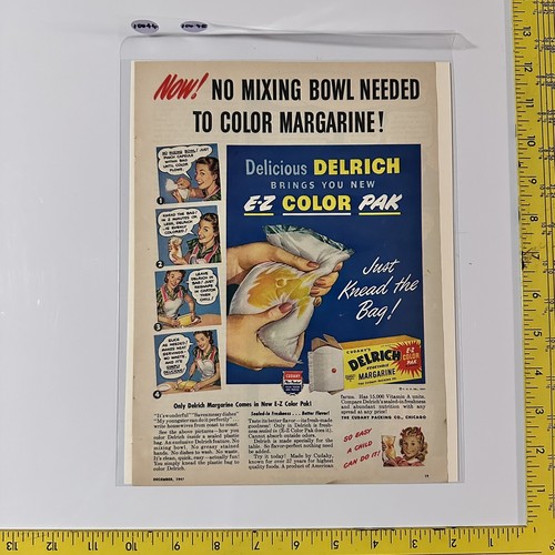 1947 Ann Page Salad Christmas Recipe Print Ad A&P 33 Fine Foods Vintage Holiday - Picture 2 of 2