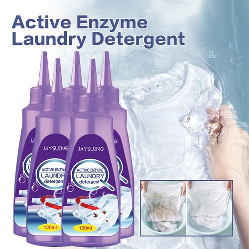 Active Enzyme Laundry Stain Remover Cloth Garment Stubborn Stain Cleaner 120ml - Picture 3 of 15