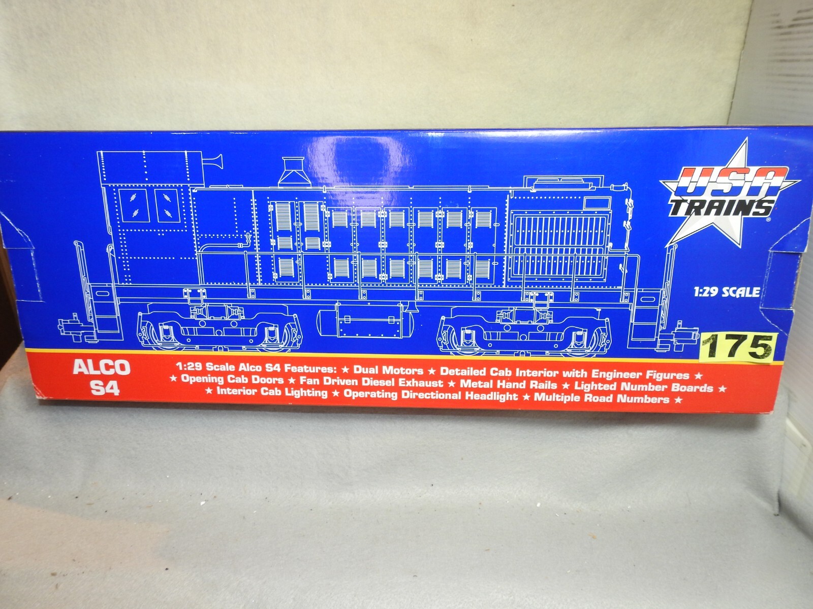 USA TRAIN G SCALE ALCO S4 LEHIGH VALLEY DIESEL IN VERY GOOD