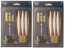 2 Pkgs Fred Lit Rolled Doobie Joints Birthday Party Celebration Candles Set