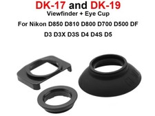 DK-17 + DK-19 Eyepiece Set For D850 D810 D800 D700 D500 DF D3 D4 D5 etc UK STOCK