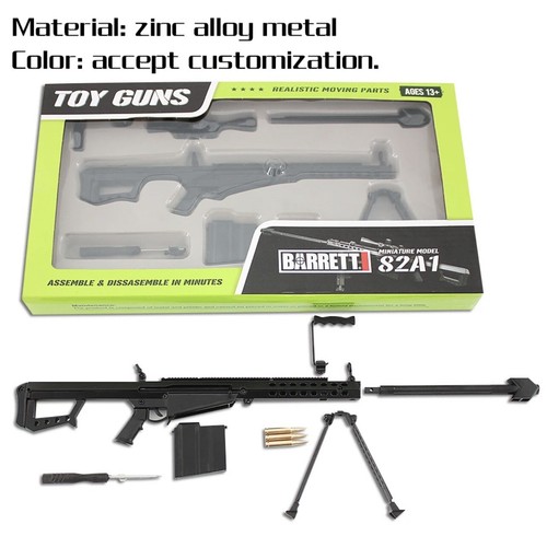 Airsoft Desktop Barrett Sniper Rifle Gun Model Collectible With Moving Parts - Afbeelding 10 van 10