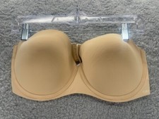 Calvin Klein Perfectly Fit Push-Up Strapless Bra Bare 36DD Women's Extra Straps