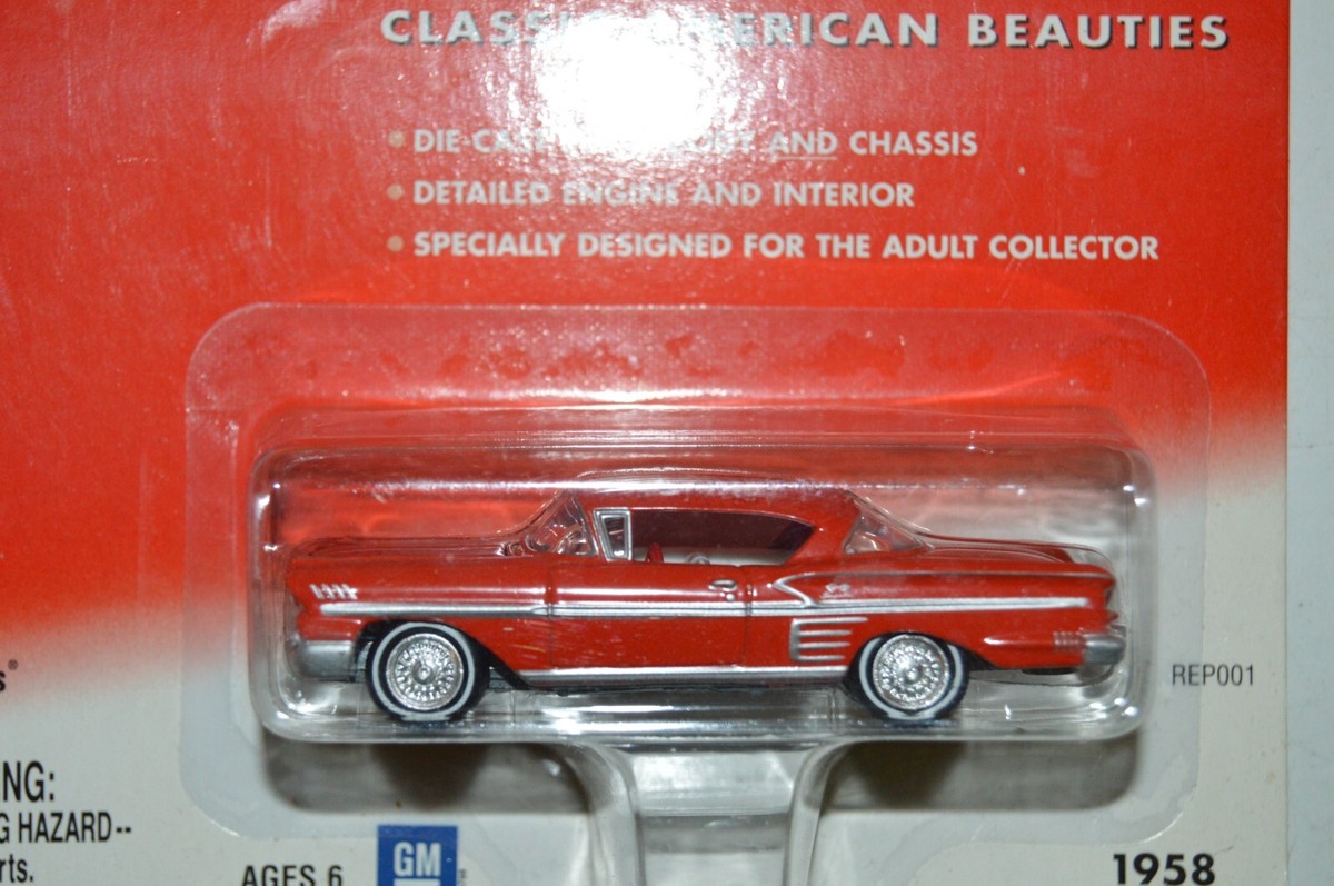 ジョニーライトニング' 1958 Chevrolet Impala Johnny Lightning American Chrome 1958 Chevrolet Impala RED 1