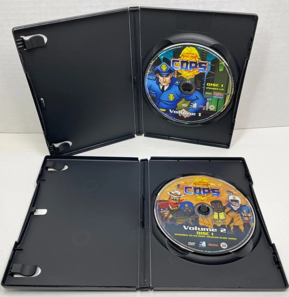 COPS Vol. Juegos de DVD de dibujos animados de 1 y 2 6 discos - Tarro de galletas Episodios 1-65 Foto 4 de 4