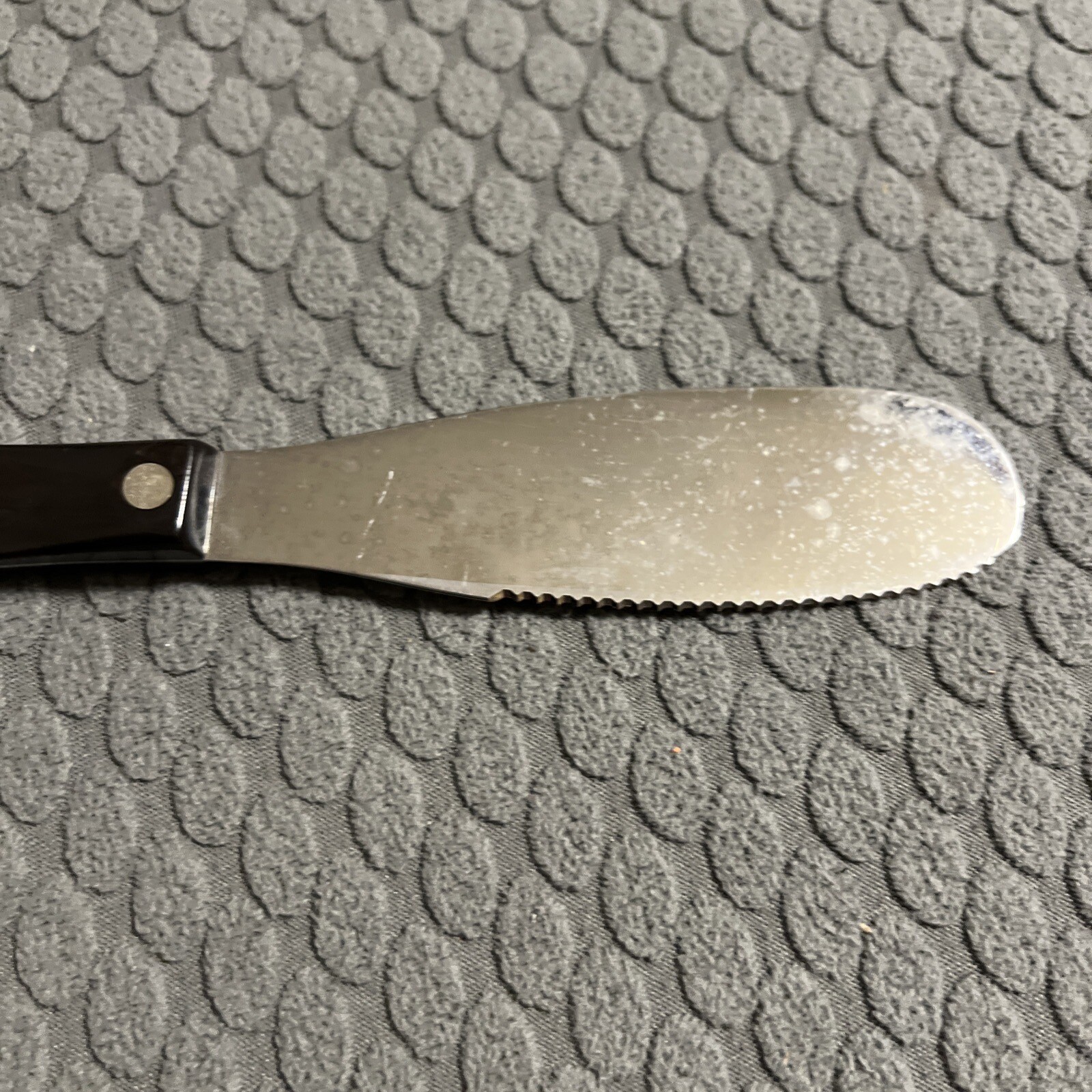 Cutco Spatula Serrated Spreader Knife 1768KK Dark Brown Handle USA