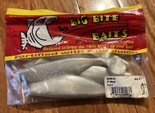 Pro Series Big Bite Bates 5pc 5in Shad Pearl Fortified with Bite Juice