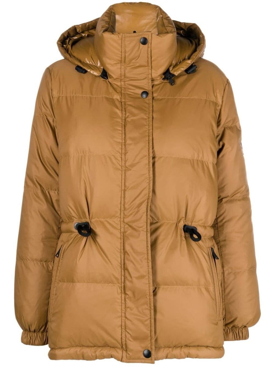 Army by Yves Salomon Womens Reversible Puffer Jacket Caramel Size