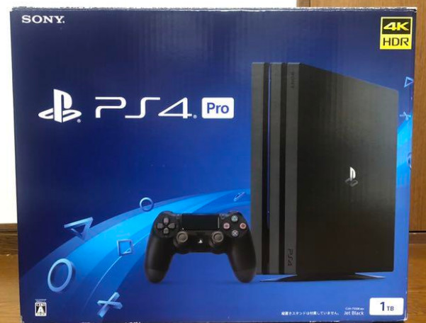 SONY PS4 PlayStation4 Pro Jet Black 1TB CUH-7100B NO Controller 