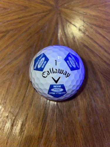RARE Callaway Chrome Soft TRUVIS COACHELLA VALLEY FORD DEALERS Golf Ball Blue