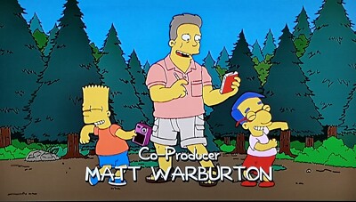 Die Simpsons Produktion Kunst Handzeichnung Cartoon Animation Cel Staffel 16 TV Show