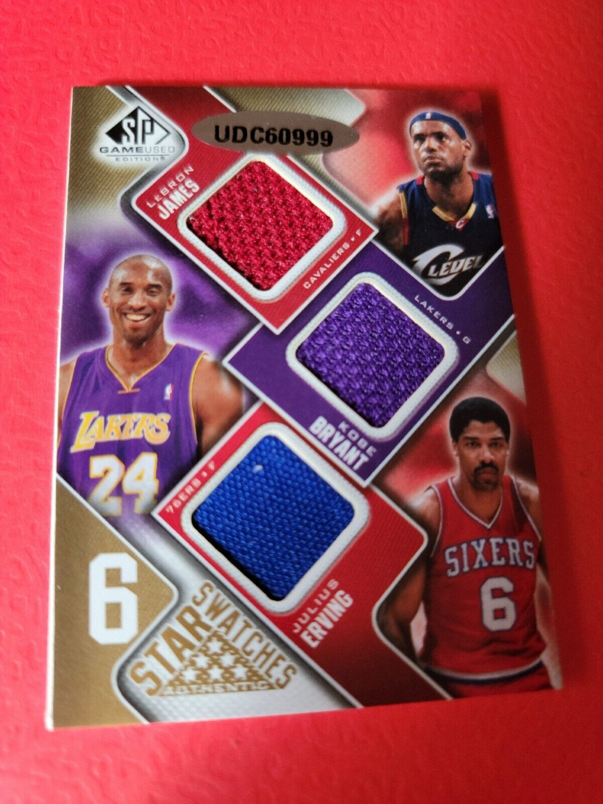 SP GU MICHAEL JORDAN KOBE BRYANT LEBRON JAMES DURANT KG ERVING JERSEY/PATCH  #/99