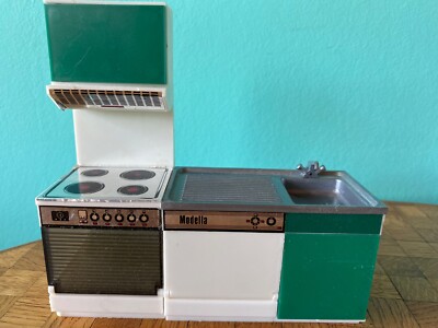 Spüle Herd Schrank  Modella 70erPuppenhaus Puppenstube 1:12 dollhouse kitchen