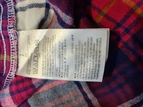 Old Navy 'The Classic Shirt' Pink, Blue & White Plaid Button Down Small - Picture 5 of 6