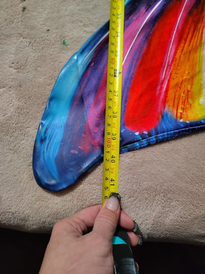 FIN FUN NIÑOS ARCO IRIS 🌈 COLA DE SIRENA CON TRAJE DE BAÑO DE 2 PIEZAS• TALLA MEDIANA  Foto 3 de 4