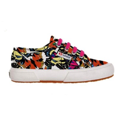SUPERGA Junior Mädchen - Art. 2750 FANTASY COTJ - Farbe wht-butterflymultico