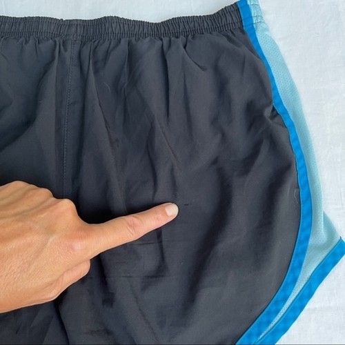 Nike Tempo Dri-Fit Athletic Running Shorts Black and Teal - Size XS - Picture 3 of 11