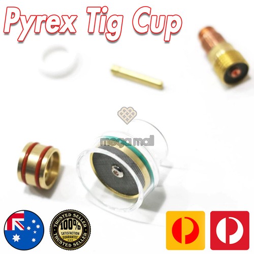 Pyrex Tig Cup Gas Lens Kit Welding WP-9/20 & WP-17/18/26 1.6mm and 2.4mm - Picture 6 of 6