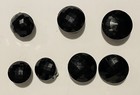 Vintage Lot of Ebony Glass clip On earrings — photo 1