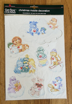 Vtg Care Bear Cousins American Greetings Christmas Mobile