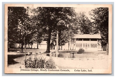 Johnsons Cottage, Moody Conference Grounds, Cedar Lake Indiana IN Postcard
