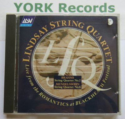 BRAHMS / MENDELSSOHN - Streichquartette LINDSAY STRING QUARTET - Ex Con CD ASV