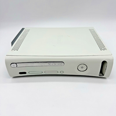 Microsoft Xbox 360 Console 60GB HDD White PARTS REPAIR Doesn t Read Disc Turn On