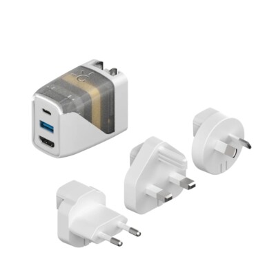 Genki Covert Dock (White) 45W Portable Charger Dock for