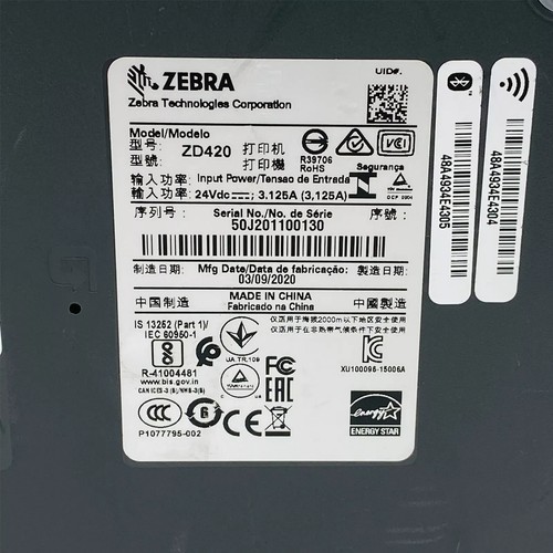 Zebra ZD620 or ZD420 Mobile Thermal Transfer Business Label Printers 300 dpi - 第 24/25 張圖片