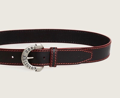 TRUE RELIGION MEN'S RED BIG T BELT 100 