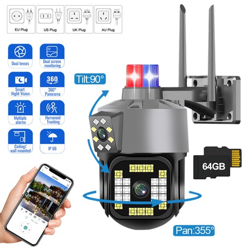 Yoosee Wifi Security Camera Dual Lens Outdoor PTZ IP Night Vision Cam Smart Home - Picture 19 of 21