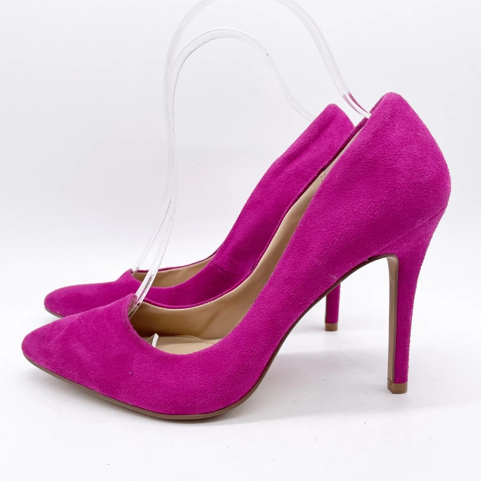 Zapatos de salón Charles By Charles David para mujer Pact rosa fucsia gamuza punta talla Foto 3 de 4