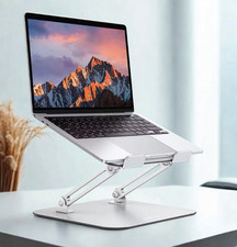 Adjustable Metal Laptop Stand with Cooling, Ergonomic Holder for 10-17.2 inch