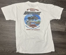 Vintage Harley-Davidson Shirt Mens Large 2004 Loudon Classic Heritage Bike NH