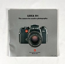   Vintage Leica R4 Camera Brochure Leitz Wetzlar Original Photography Booklet  