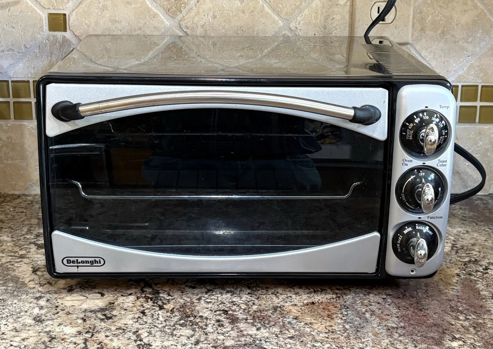 Delonghi XR640 Retro Toaster Oven Broiler 1400 Watts w Pan Tested