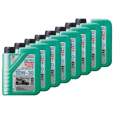 Universal Gartengeräte Öl 10W-30 Rasenmäher Motoröl 4-Takt LIQUI MOLY 8X 1 Liter