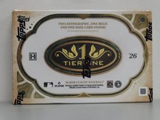 2026 Topps Tier One MLB Baseball Factory Sealed Hobby Box (a)