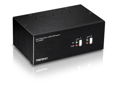 TRENDnet KVM-/Audio-/USB-Switch 2 x KVM/Audio/USB 1 lokaler Benutzer Desktop