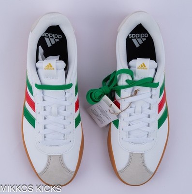 Adidas VL Court 3.0 Mens Sneakers White Green Red Gum IF4466 Size 9 adidas VL Court 3.0  main image 2