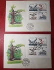 1993 Lithuania Estonia Latvia Sweden Mare Balticum 2 covers birds FDC Free shipp