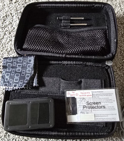 NINTENDO 3DS CONSOLE AQUA BLUE ~ CHARGER, CASE, 2 STYLUS & ONE GAME