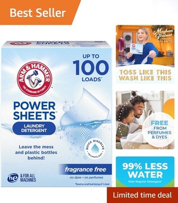 Ultra-Concentrated Power Sheets - 50 Count Fragrance-Free Detergent Experience